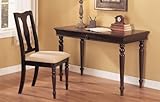 2-pcs Writing Desk with Chair Set in Espresso Finish PDS F20227