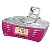 Timex MP3 Line-In Dual Alarm Clock Radio w/ MP3 Stand - Pink ( T435P )