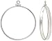 Sterling Silver Screw Top Coin Bezel, for the Nickel (5 Cent Coin) 21.0 mm Coin