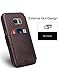 Taken Galaxy S7 Wallet Case - Cell Phone Case Pu Leather ID Credit Card Slot Phone Case for Samsung Galaxy S7 Ultra Slim(Coffee)