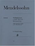 Violin Concerto e minor op. 64 - violin and orchestra - piano reduction with solo part - (HN 720): Klavierauszug