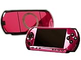 PlayStation Portable 1000 (PSP) Skin - NEW - PINK CHROME MIRROR system skin ....