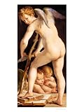 Cupid Carving a Bow, 1533/34 Stretched Canvas Poster Print