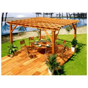 Vifah Shorea Hardwood Colesium Pergola