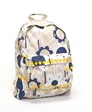 Outdoor Living : Roxy Backpack / Rucksack Bag - Sugar Baby Beige / Blue Flower