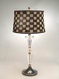 Dale Tiffany PT60195 Mary Jane Table Lamp, Antique Bronze and Fabric Shade