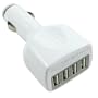 4-Port USB Car Charger - Quad Auto Power - Ideal for iPod, iPhone, GPS, Cell Phones, and More
