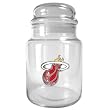 Miami Heat NBA 31oz Glass Candy Jar - Primary Logo by Great American Products