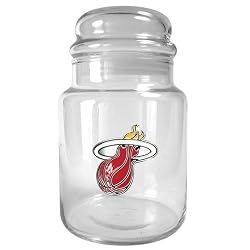 Miami Heat NBA 31oz Glass Candy Jar - Primary Logo by Great American Products