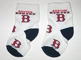 BOSTON RED SOX Team Logo Cotton BABY BOOTIES