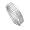 18k White Gold Square Design Women's Wedding Band, 7mm
