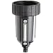 Parker PS735P Zinc Bowl with Sight Gauge and Twist Drain for 06F, 11F and 06E Series Filter/Regulator, 4.4oz Capacity, 250 psig