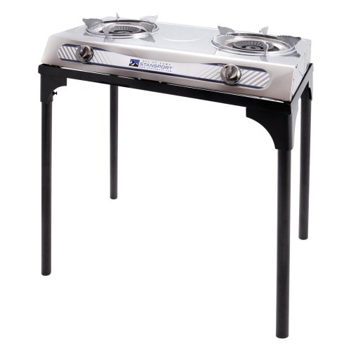 Stansport Stainless Steel 2 Burner Stove with Stand