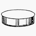 12 each: Black Clean Out Tee Cap (BM0031)