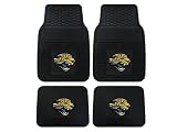 A Set of 4 NFL Universal Fit Front and Rear All-Weather Floor Mats - Jacksonville Jaguars