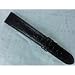 Cross Full Grain Antiallergic Black Leather Wristwatch Band , 19MM