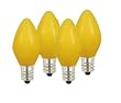 Club Pack of 96 Opaque Yellow C7 Energy Saving Replacement 2.5W Light Bulbs