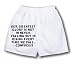 White Boxer Short with Our greatest glory is not in never falling but in rising every...