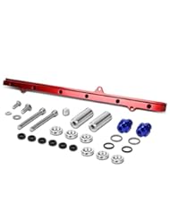Automotive Parts and Accessories: Toyota Supra Top Feed High Flow Fuel Injector Rail Kit (Red) - 2JZ-GTE JZA80 - Auto Dynasty