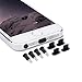 Eityilla(TM) 10 Pairs of Anti-Dust Silicone Dock Cover Plug Stopper for Apple iPhone 5 5C 5S 6 Plus/iPad Mini 1 2 3 / iPad Air 2,3.5mm Earphone - Integrated SIM Card Removal Tool (Black)