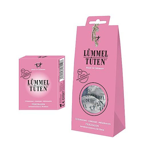 Lümmeltüten "Herzrasen" 3 Kondome