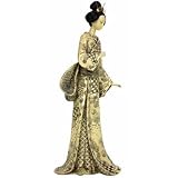 16 Geisha Figurine with Nature Symbols Kimono