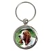Basset Hound Key Chain (Round)
