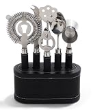 Black VIP 7 pc. Bar Tool Set by Metrokane