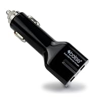 Bolse® 3.1 Amp Dual USB Port High Output Car Charger 15w - Black