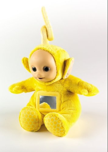 Tomy - Peluches et Doudous - Doudou Teletubbies : Laa Laa (Jaune)