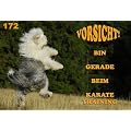 Metall - Warnschild Bobtail, Old English Sheepdog