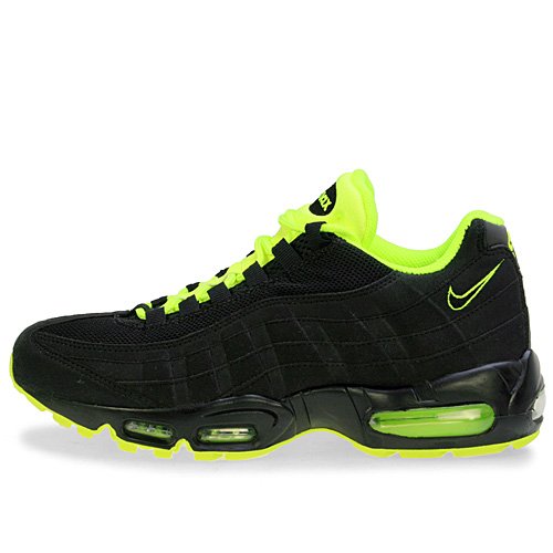 Nike Air Max 95 Black Volt Suede Mens Running 609048-090