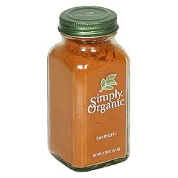 Simply Organic Turmeric Root Ground Certified Organic, 2.38-Ounce Containers (Pack of 6)