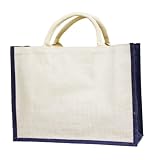 Large Eco Friendly Jute Shopping Tote Reusable Beach Bag-Clearance Sale