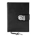 The Secret Diary Journal, Rules Pages, Key and Lock Closure, Italian Leather, Black (Improved Edition)
