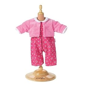 Corolle 17 Inch Classic Baby Doll Fashions Flowered Overalls Set by Corolle