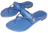 NEW Women's Flats shoes Thong Flip Flo BLUE Skimmers