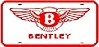 BENTLEY LICENSE PLATE sign * car classic
