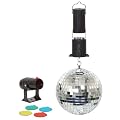 6" Party Mirror Ball Kit inc. Mirror Ball, Motor & Spot Light