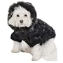 Fashion Pet Quilted Medium Dog Parka, Black