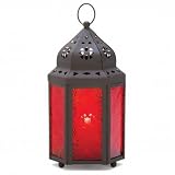 12 Rich Red Moroccan Lantern Candle Holder Wedding Centerpieces by 
