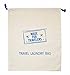 Made for Travelers Premium Natural Cotton Travel Laundry Bag - For Adults and Kids