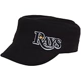 MLB '47 Brand Tampa Bay Rays Women's Janet Adjustable Military Hat - Navy Blue