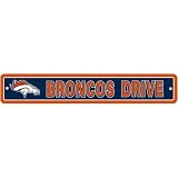 Denver Broncos Plastic Street Sign "Broncos Drive"