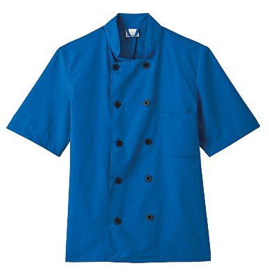 White Swan Five Star Chef Apparel Unisex Short Sleeve Chef Jacket