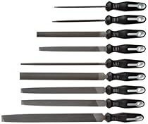 Nicholson 9 Piece Hand File Set with Ergonomic Handles, American Pattern
