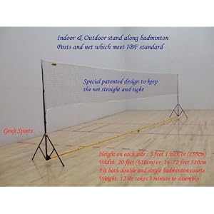 Click here to buy Portable Badminton Indoor and Outdoor Post and Net Set.