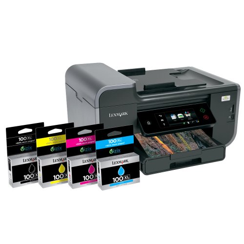 Lexmark Prestige Pro805 Small Office Wireless Multifunction Inkjet Printer with Web-enabled Touchscreen