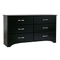 Room Essentials 6-Drawer Dresser - Black
