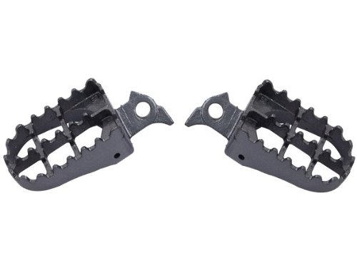 2pcs Motorcycle Foot Pegs Left + Right Racing pillion for Suzuki DRZ400 DRZ-400 2000-2007 Black
